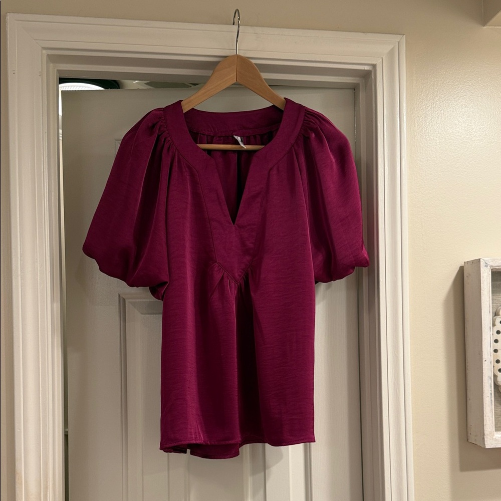 Glam Fuchsia Blouse